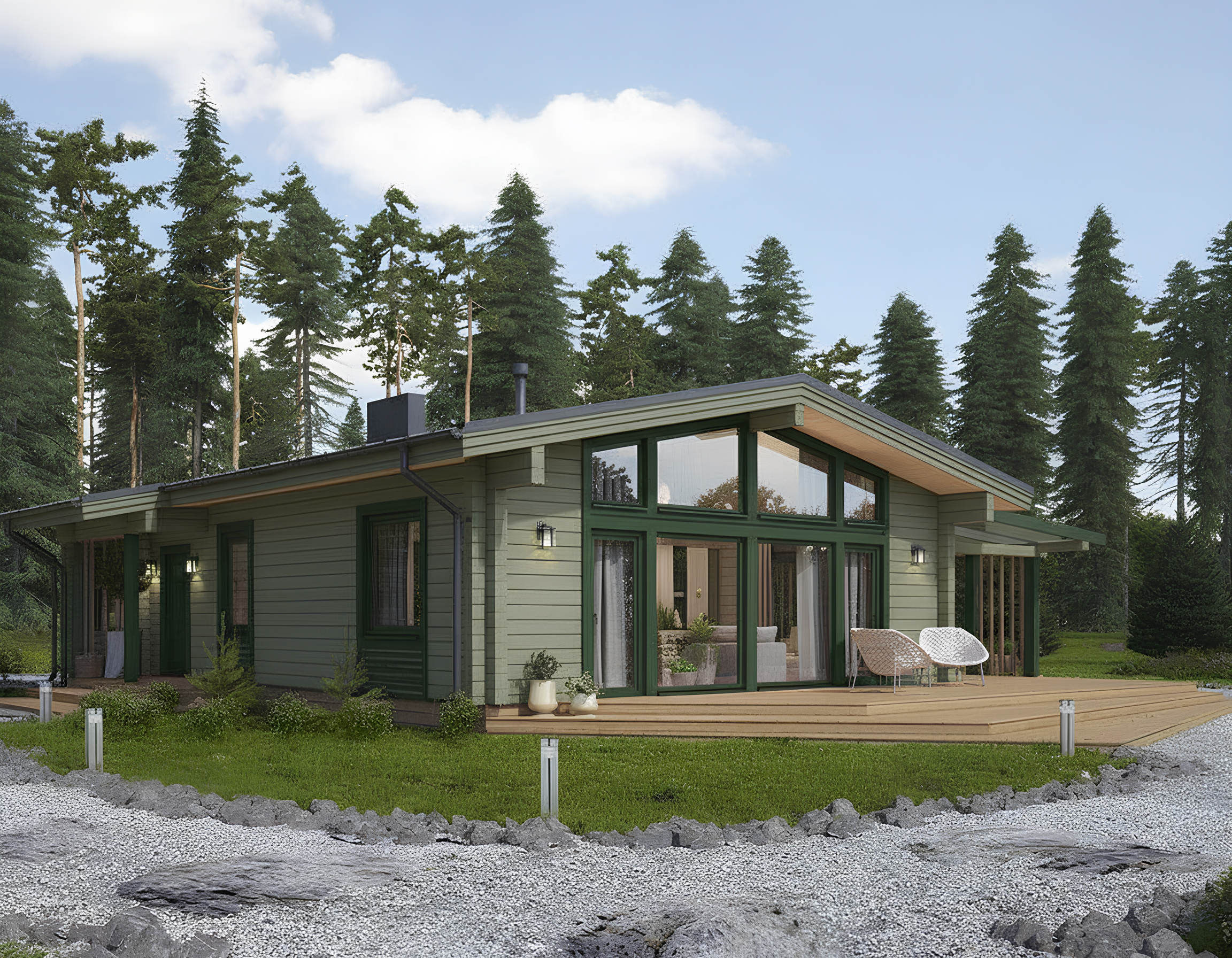 Дом из клееного бруса VZ-374 